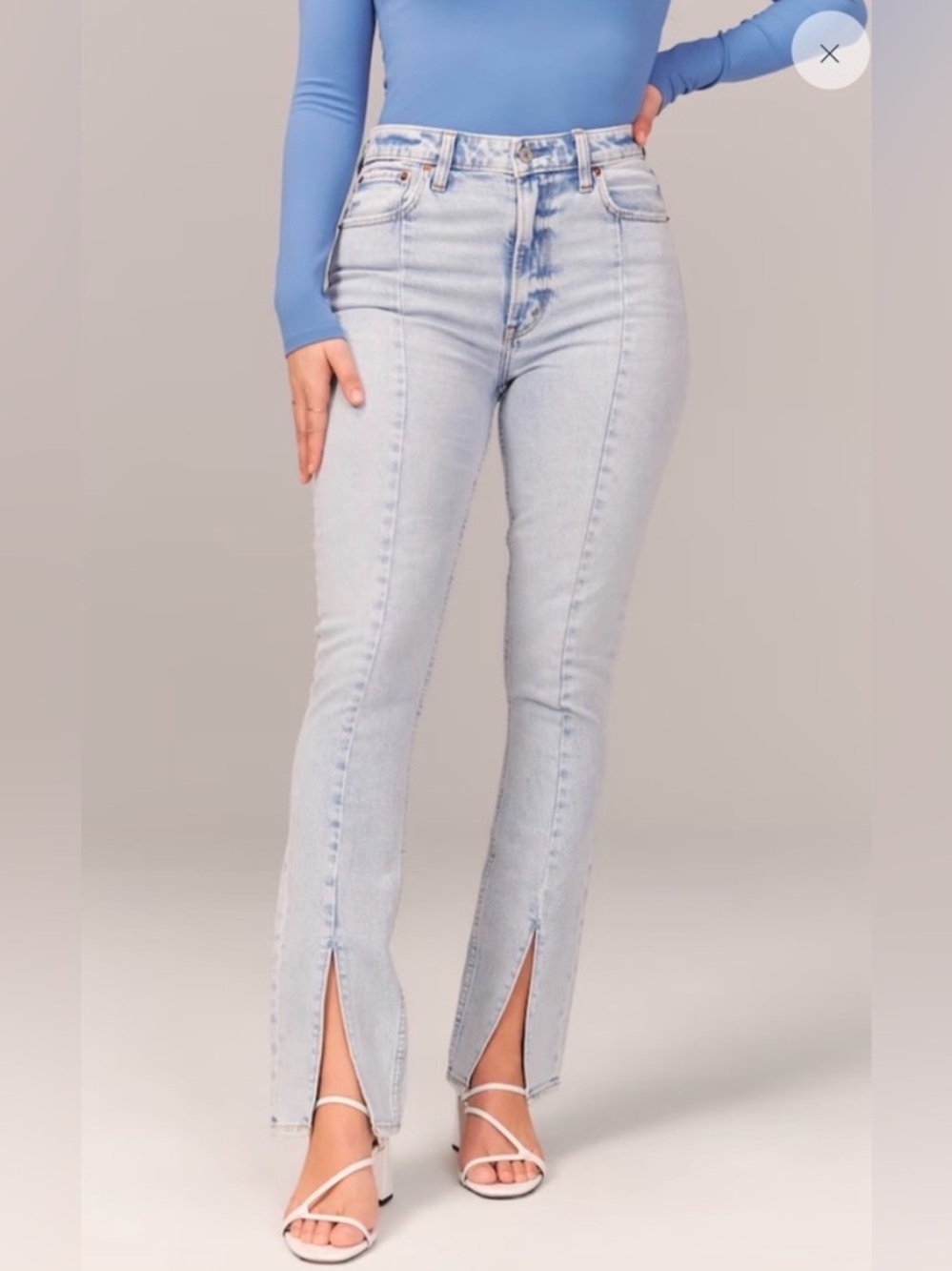 Abercrombie & Fitch Curve Love The Skinny High-Rise Jeans Long
